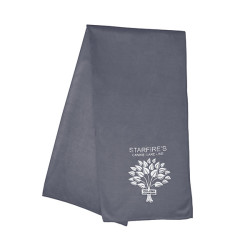 Big size grey microfiber towel