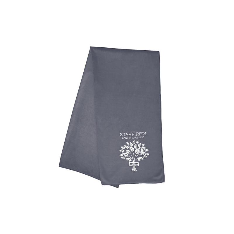 Big size grey microfiber towel