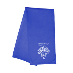 Big size blue microfiber towel