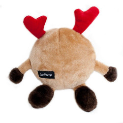 Zippypaws Holiday Brainey - Reindeer - Christmas Dog Toy