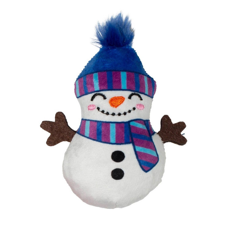 Snowman squeaker and crinkle toy