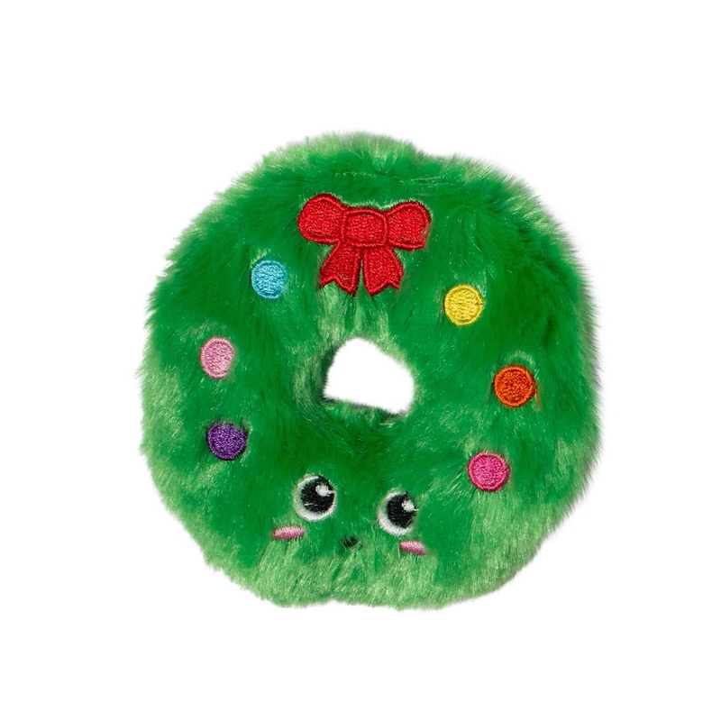 Christmas wreath squeaker and crinkle toy
