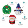 Christmas wreath squeaker and crinkle toy