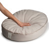 Soft & squashy Starfire's Luxury light beige oval bed