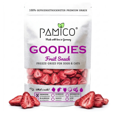 Pamico 100% Strawberries — Natural Freeze-Dried Treats