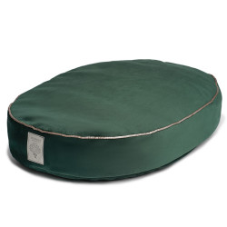 Soft & squashy Starfire's Luxury dark green oval bed